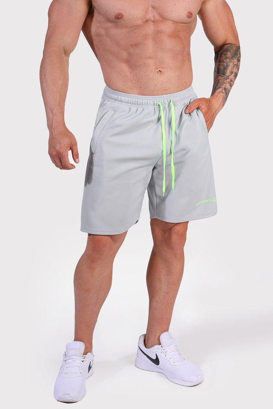 Men's Pro Mesh Shorts 8" - Light Gray