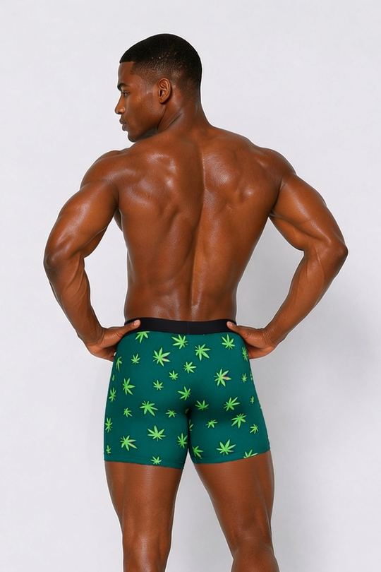 Men's Boxer Briefs - Weed