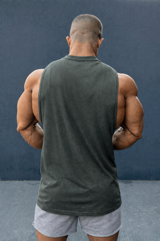 Apollo Men's Sleeveless Training Tee - Moss Green