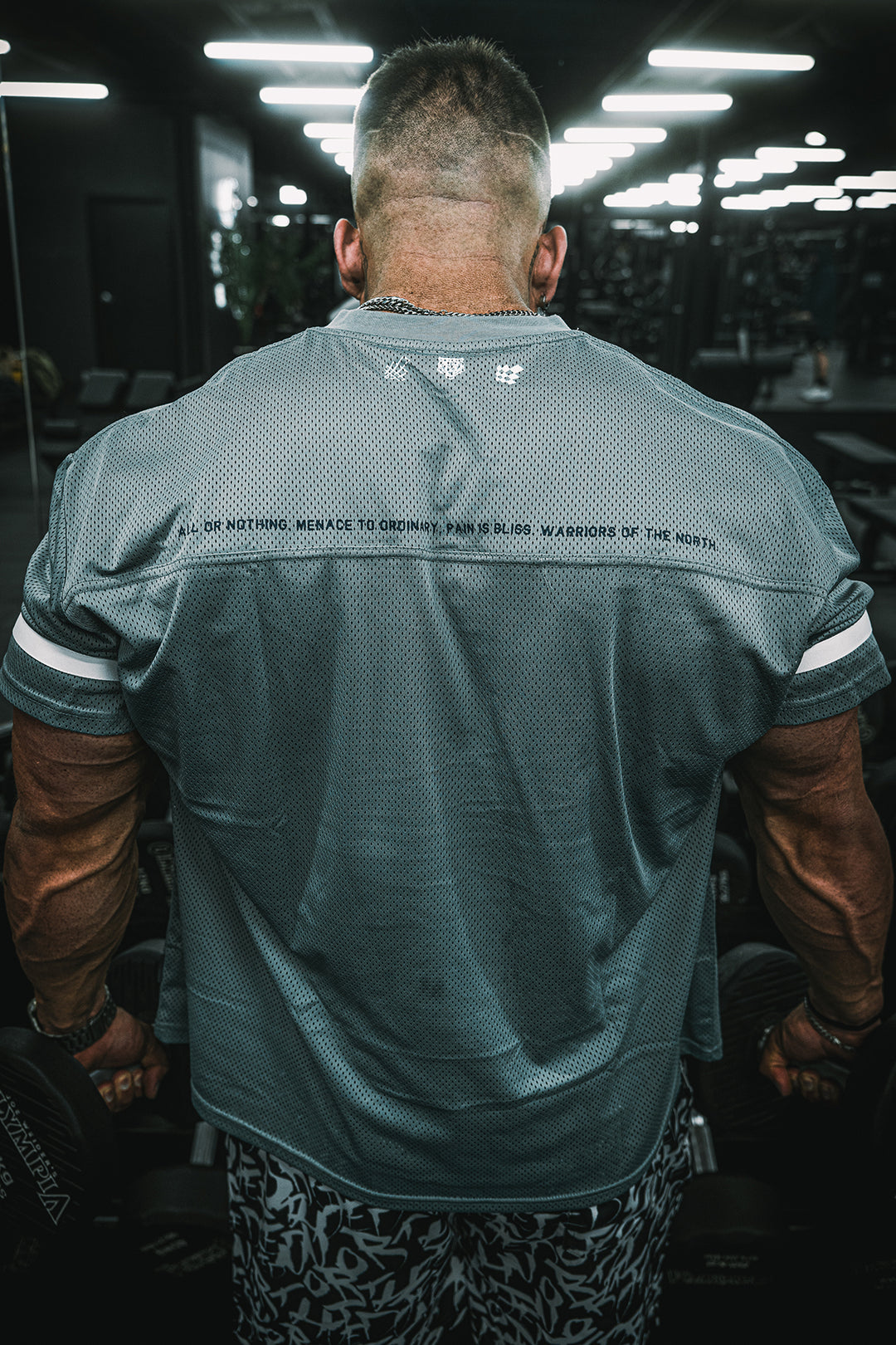 Jed North Warrior V-Neck Jersey - Gray