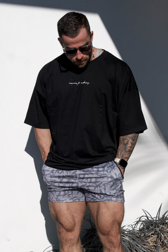 Energy Oversized T-Shirt - Menace Black