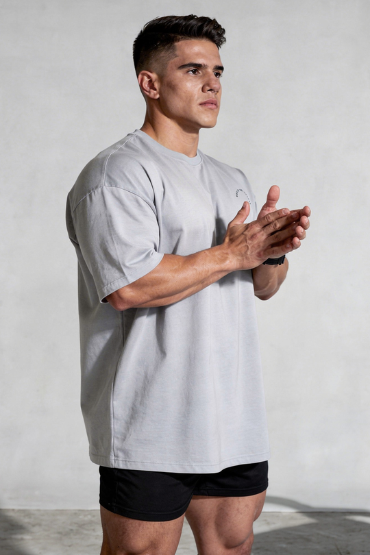 Energy Oversized T-Shirt - Gray Menace to Ordinary