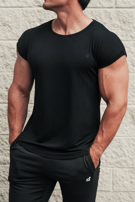Evolve Cap Sleeve Muscle T-Shirt 2.0 - Black