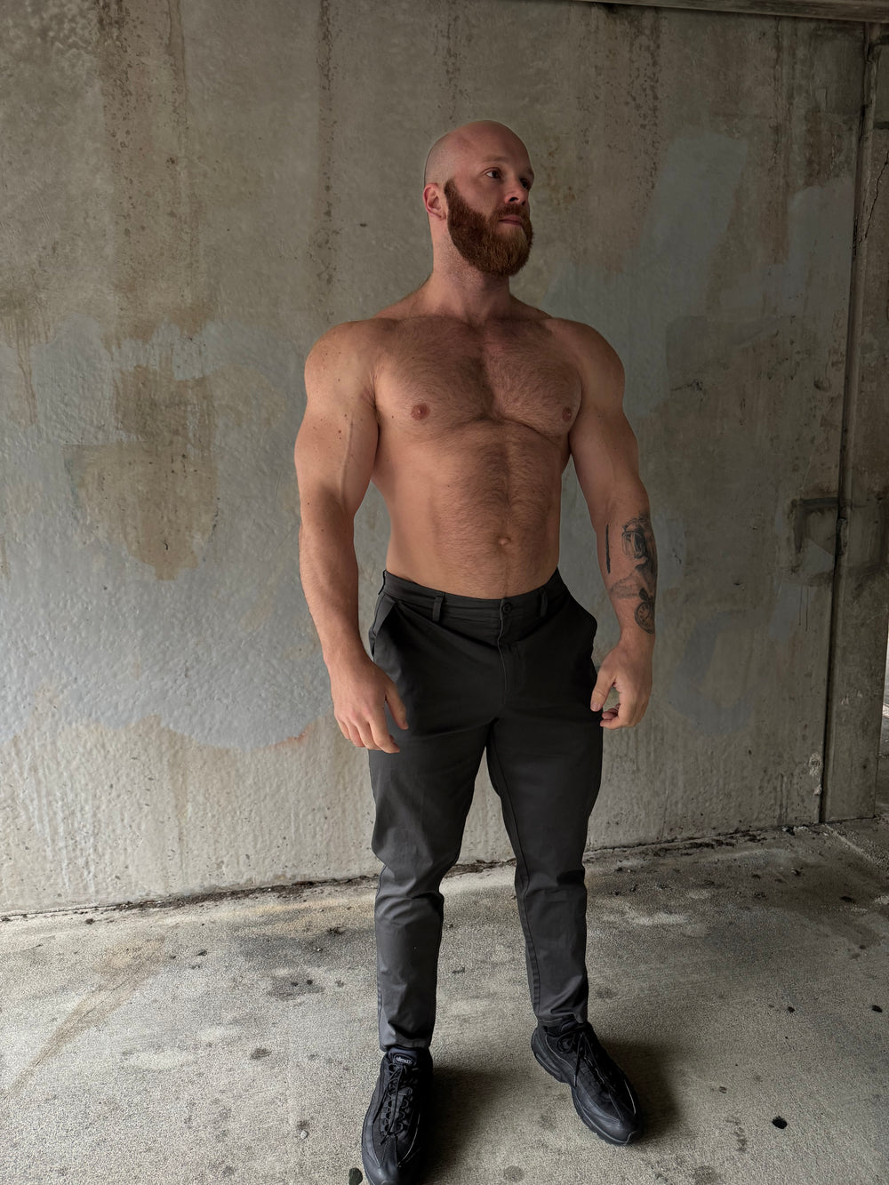 Smart Casual Chino Pants - Dark Gray