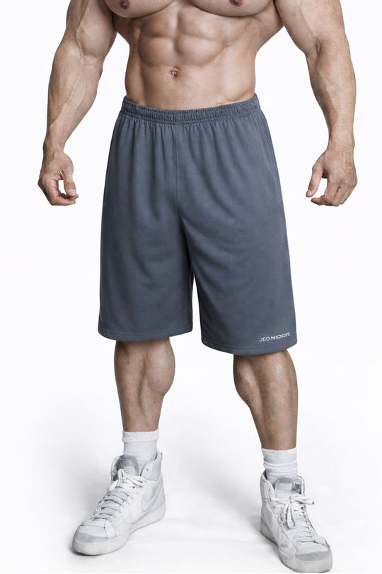 Athletic Mesh Basketball Shorts - Storm Gray