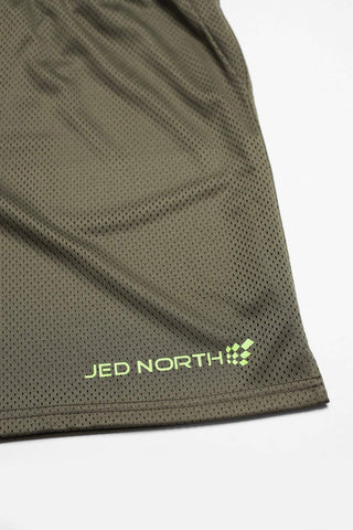 Jersey Mesh Shorts 7.5" - Olive