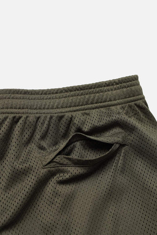 Jersey Mesh Shorts 7.5" - Olive