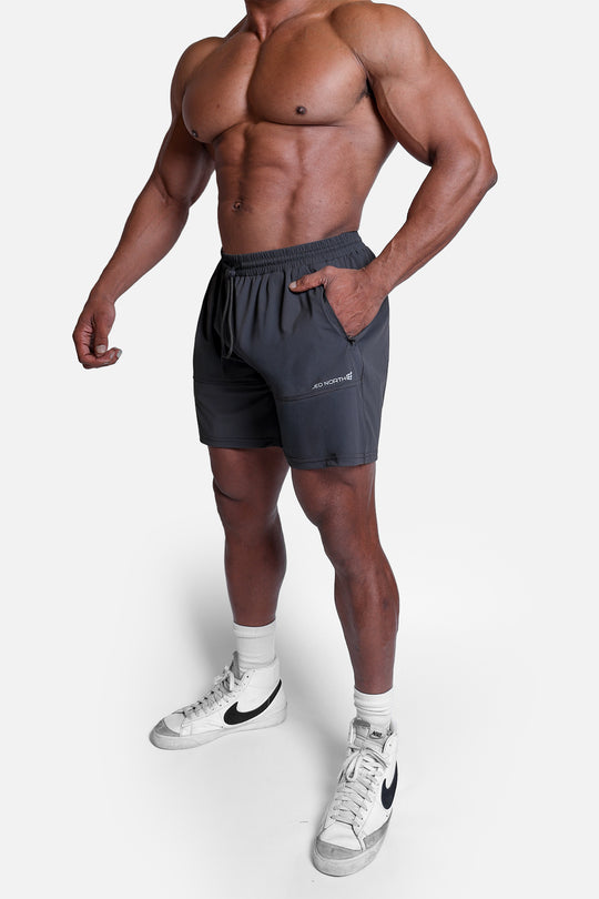 Fortis Zip Pocket Athletic Shorts - Black