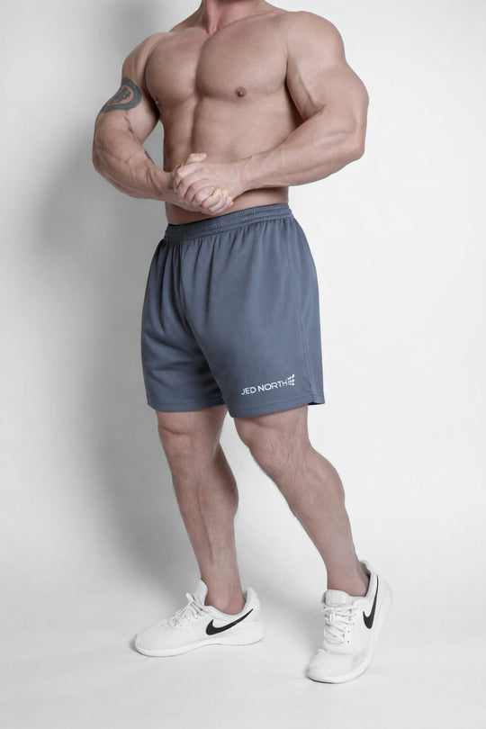 Athletic Mesh Shorts - Storm Gray