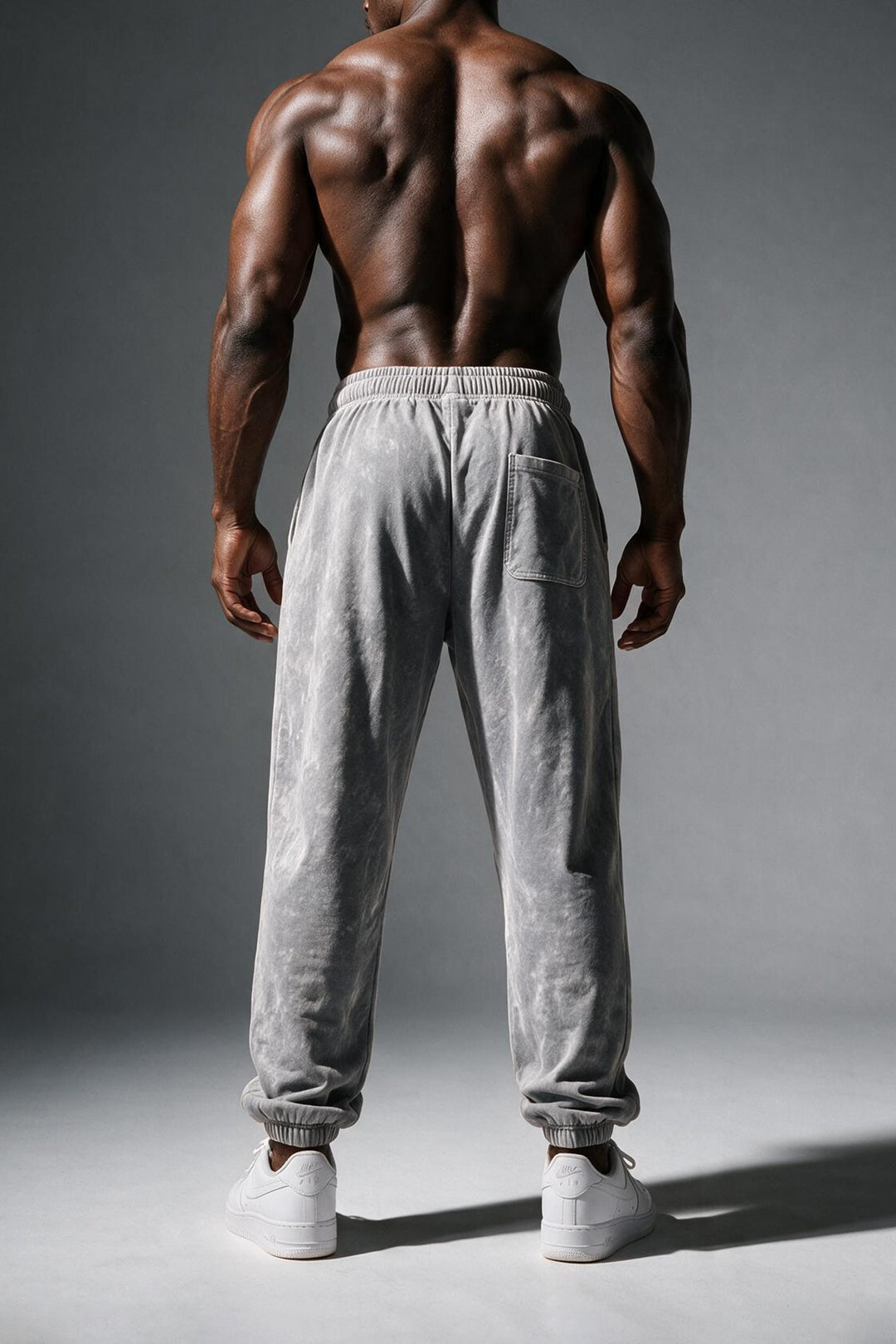 Loose Fit Comfort Joggers - Washed Gray