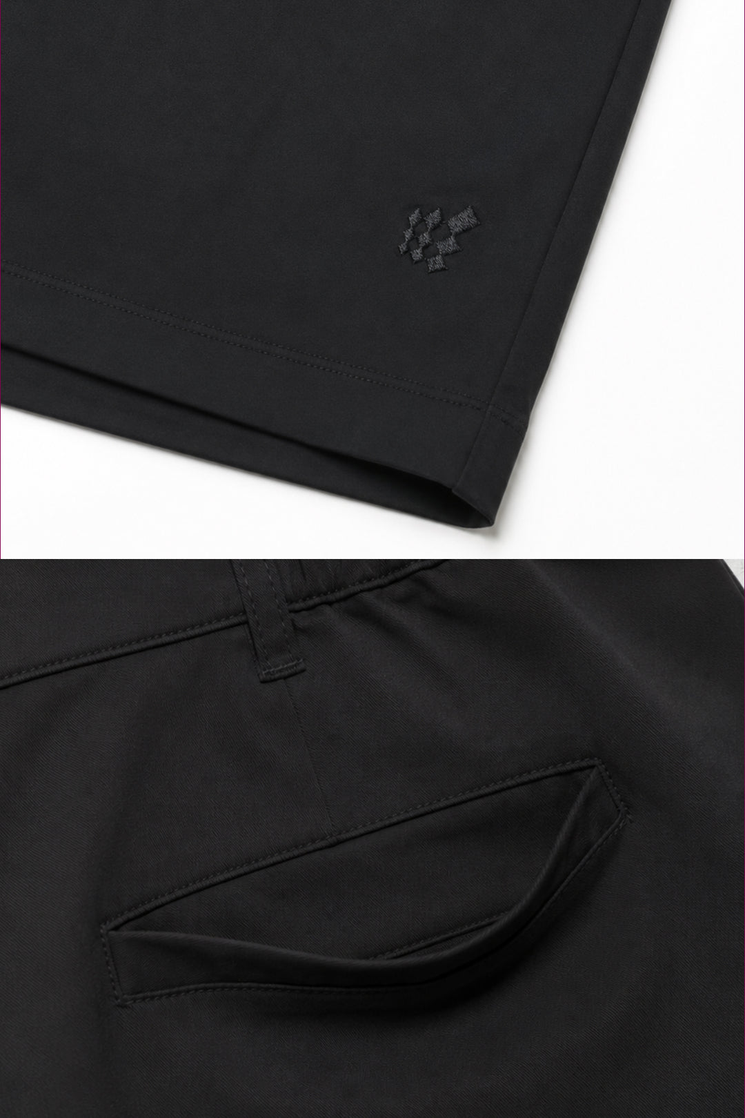Flex Waist Chino Shorts - Black