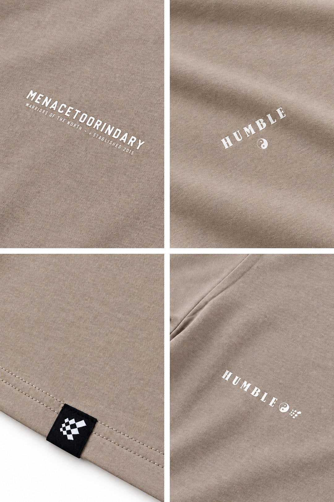 Energy Oversized T-Shirt - Humble Logo Stone Gray