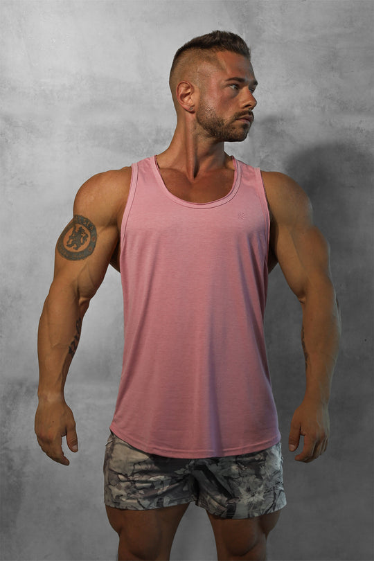 Vital Raw-Hem Tank Top 2.0 - Salmon Pink