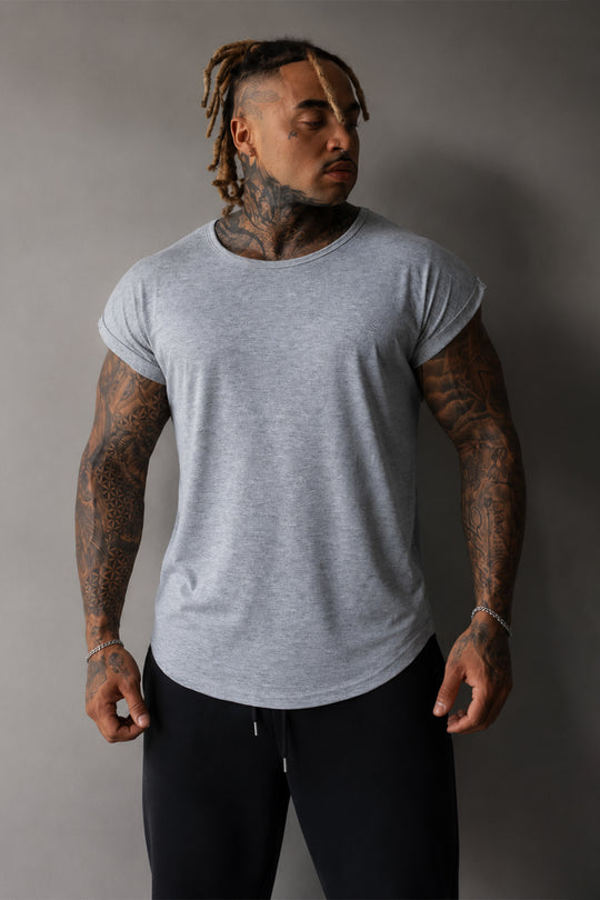 Evolve Cap Sleeve Muscle T-Shirt 2.0 - Light Gray