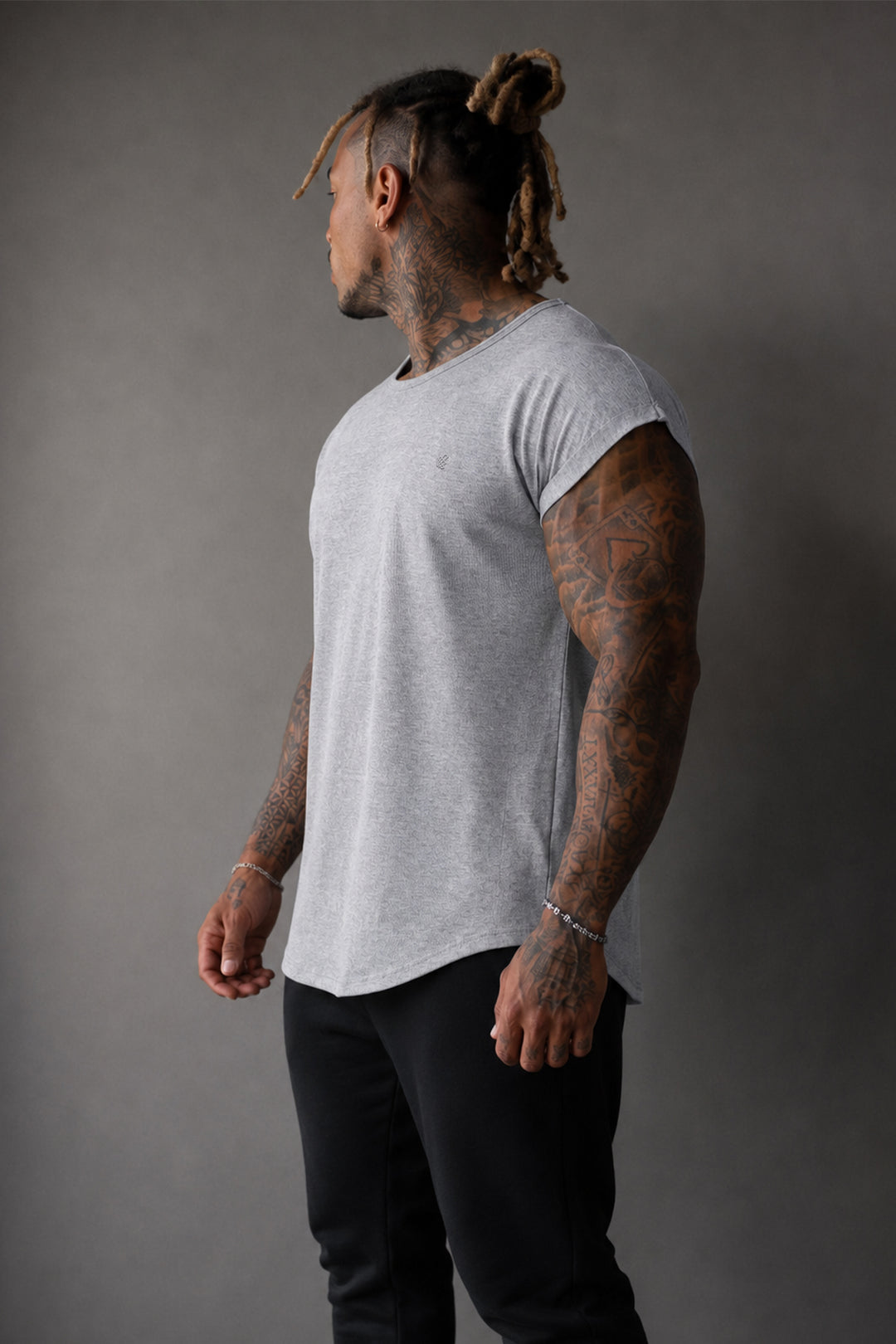 Evolve Cap Sleeve Muscle T-Shirt 2.0 - Light Gray