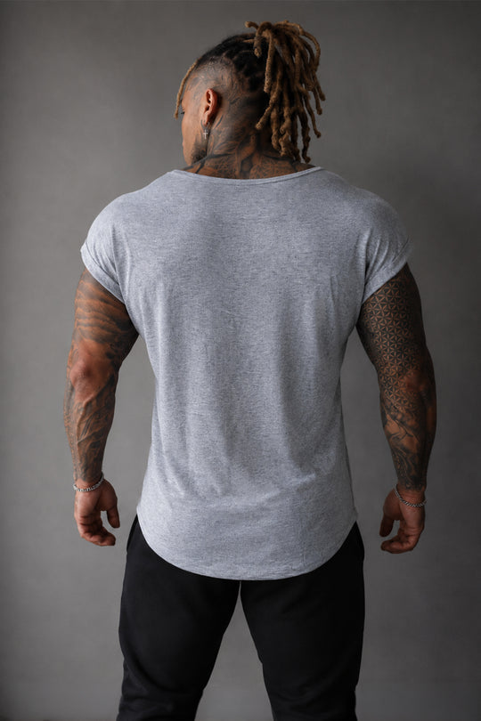 Evolve Cap Sleeve Muscle T-Shirt 2.0 - Light Gray