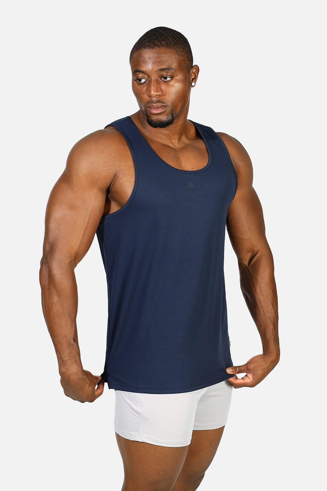 Alpha Microfiber Fast-Dry Gym Tank Top - Space Blue