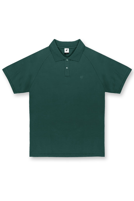 Muscle Fit All-Day Polo T-Shirt - Evergreen