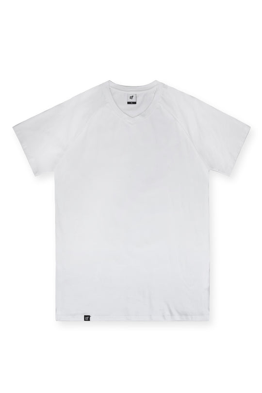 V Neck Muscle-Fit T-Shirt - White