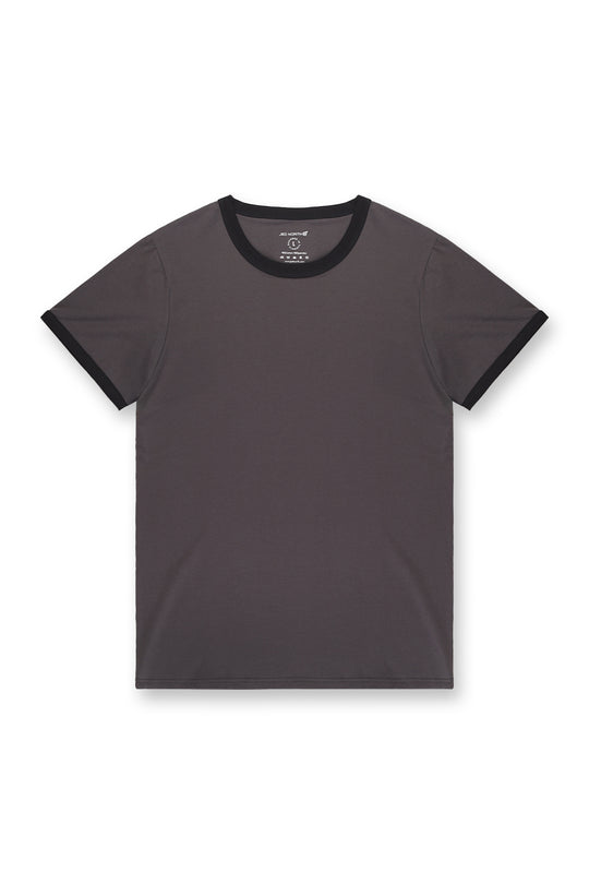Muscle-Fit Ringer T-Shirt - Stone Gray