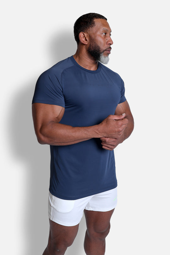 Short Sleeve Training Tee - Navy Blue