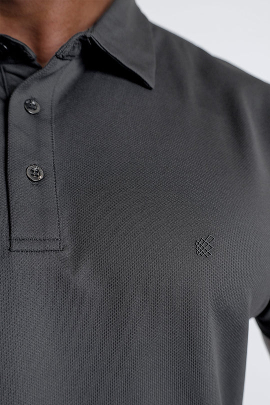 Fast-Dry Polo T-Shirt - Dark Gray