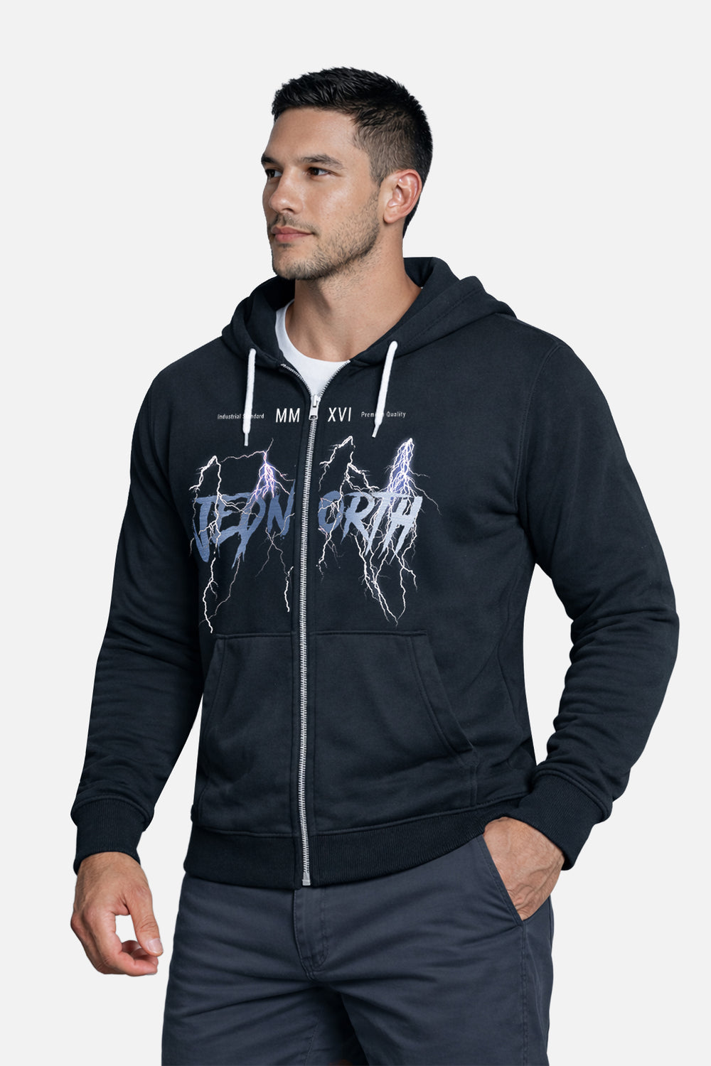 Limited Edition Zip-Up Hoodie - Lightning Black