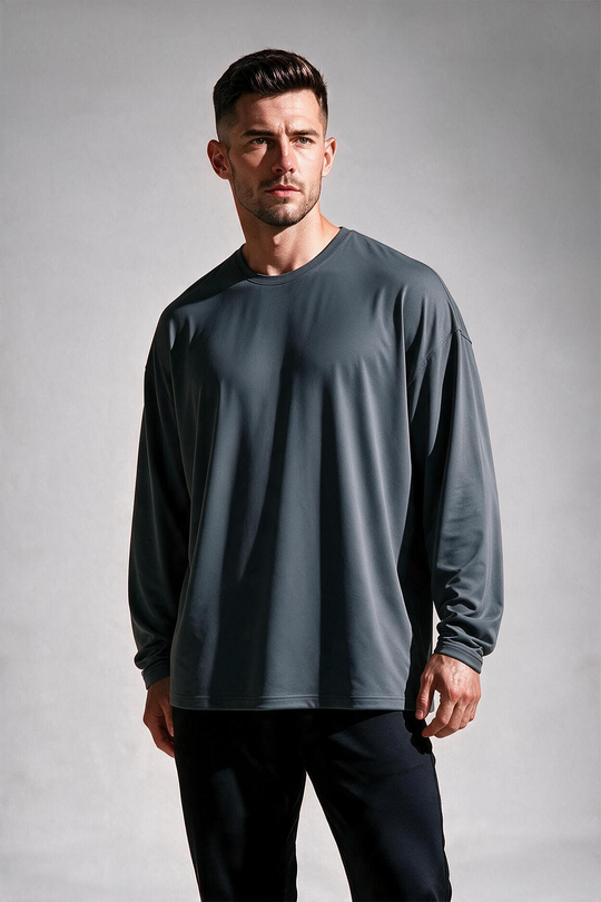 Base Performance Long Sleeve T-Shirt - Dark Gray