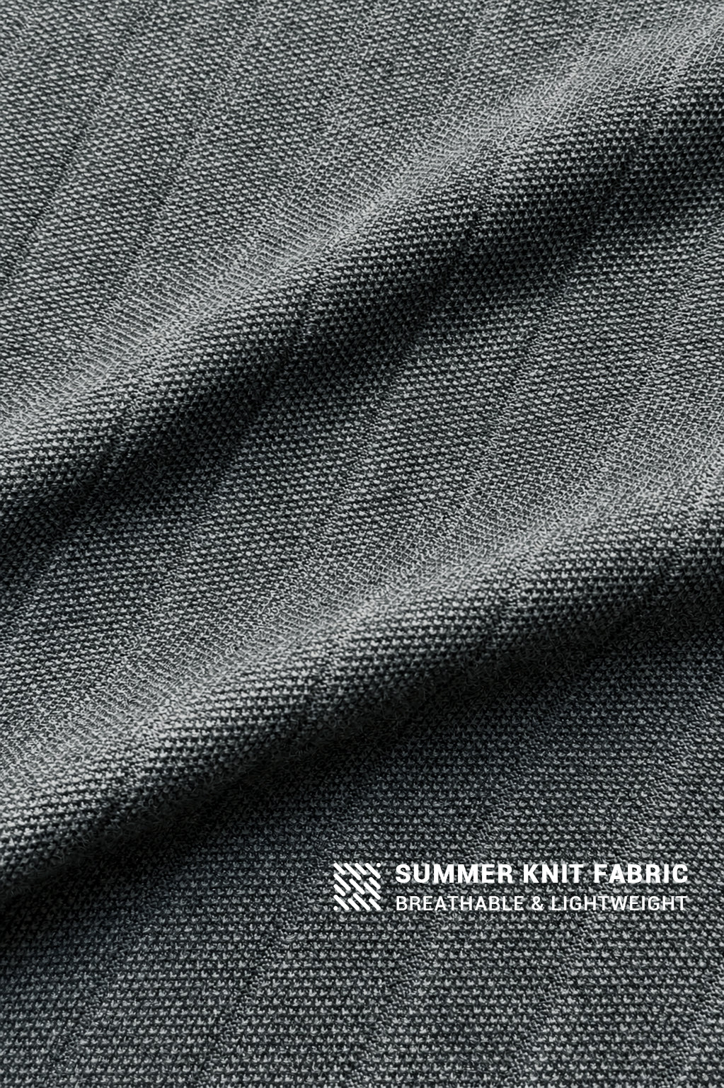 Rib Knit Collared Polo  - Storm Gray
