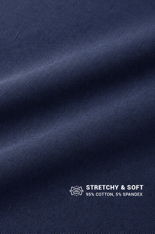Back to Basics Casual Tee - Navy Blue
