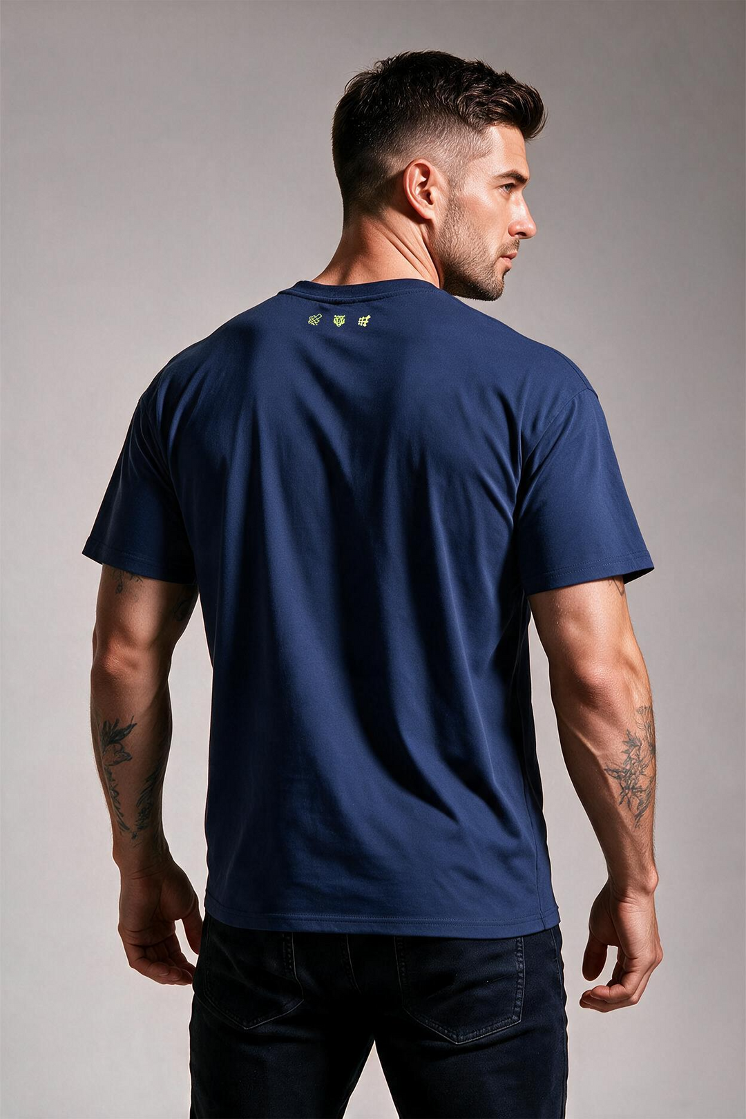 Back to Basics Casual Tee - Navy Blue