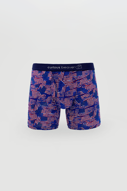 Men's Boxer Briefs - USA Flag
