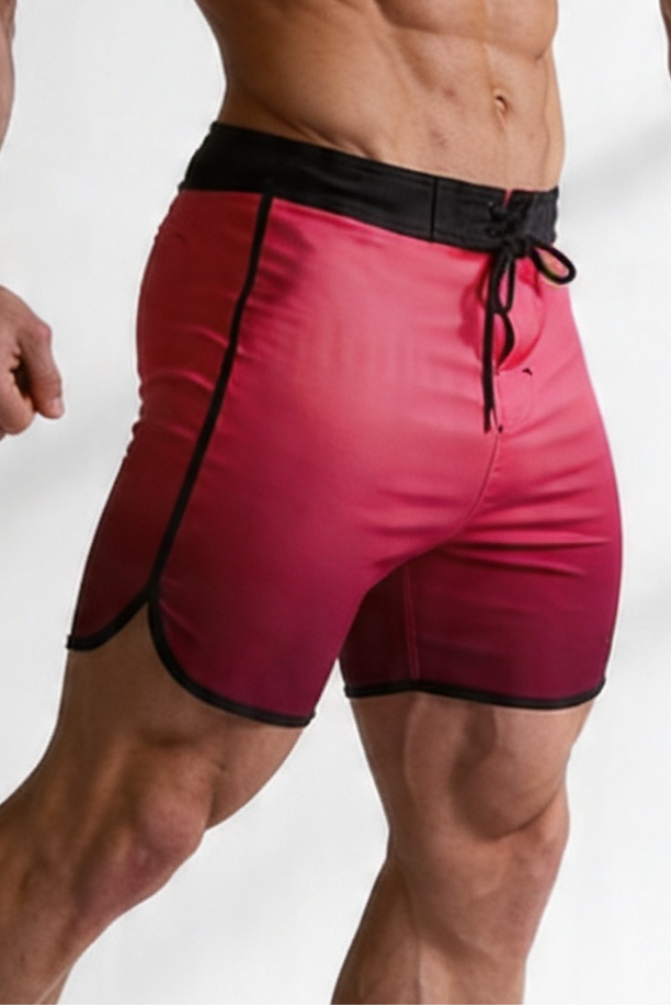 Men's Physique Board Shorts - Electric Crimson