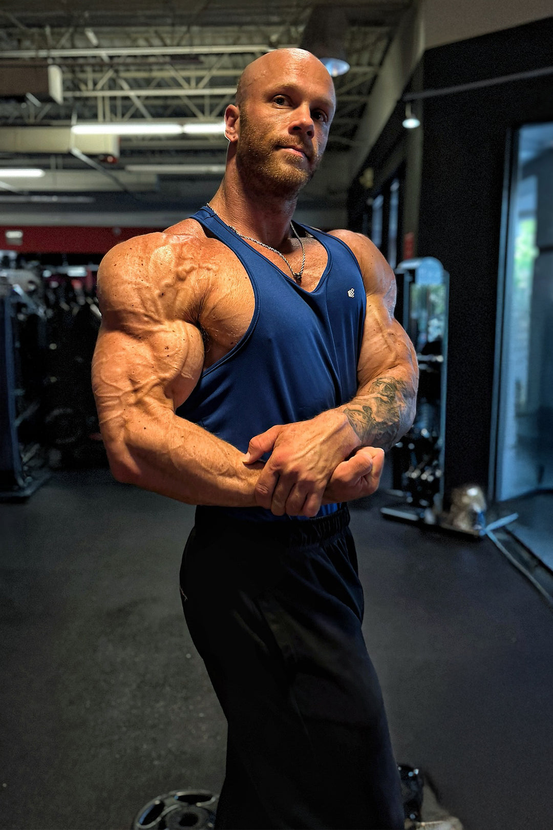 Fast-Dry Bodybuilding Workout Stringer - Royal Blue