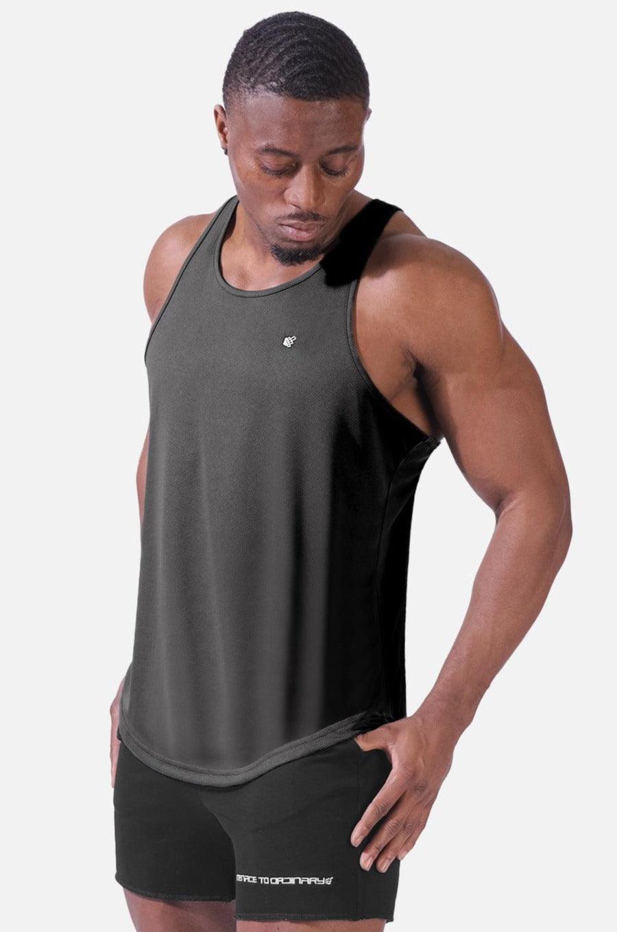 Dri-Fit Workout Bodybuilding Stringer - Dark Gray - Jed North